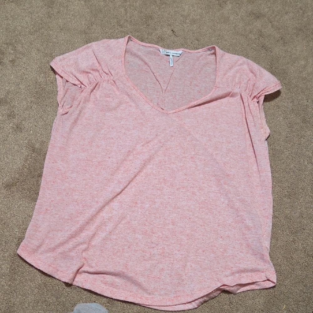 French Connection Light Pink Short Sleeve Top
